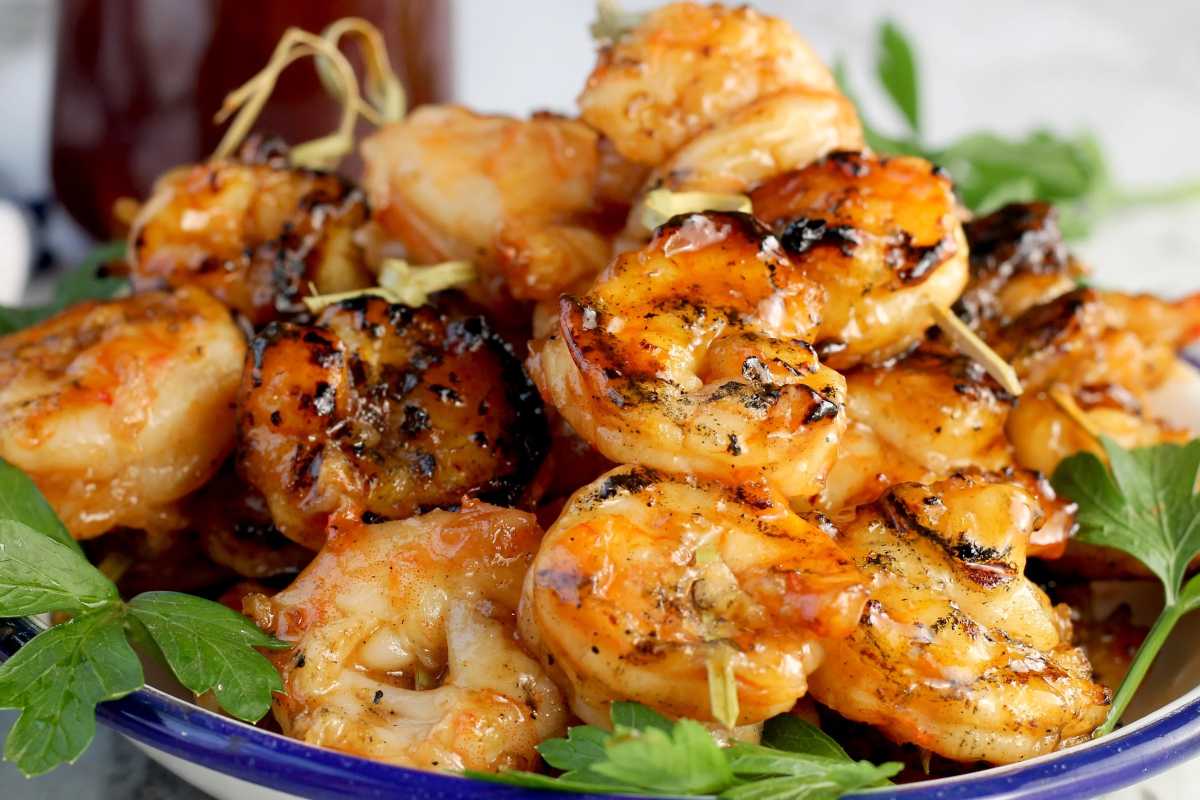 Easy Barbecue Grilled Shrimp {5 Ingredients}. 