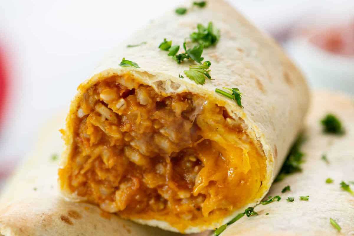 Easy Bean Burritos. 