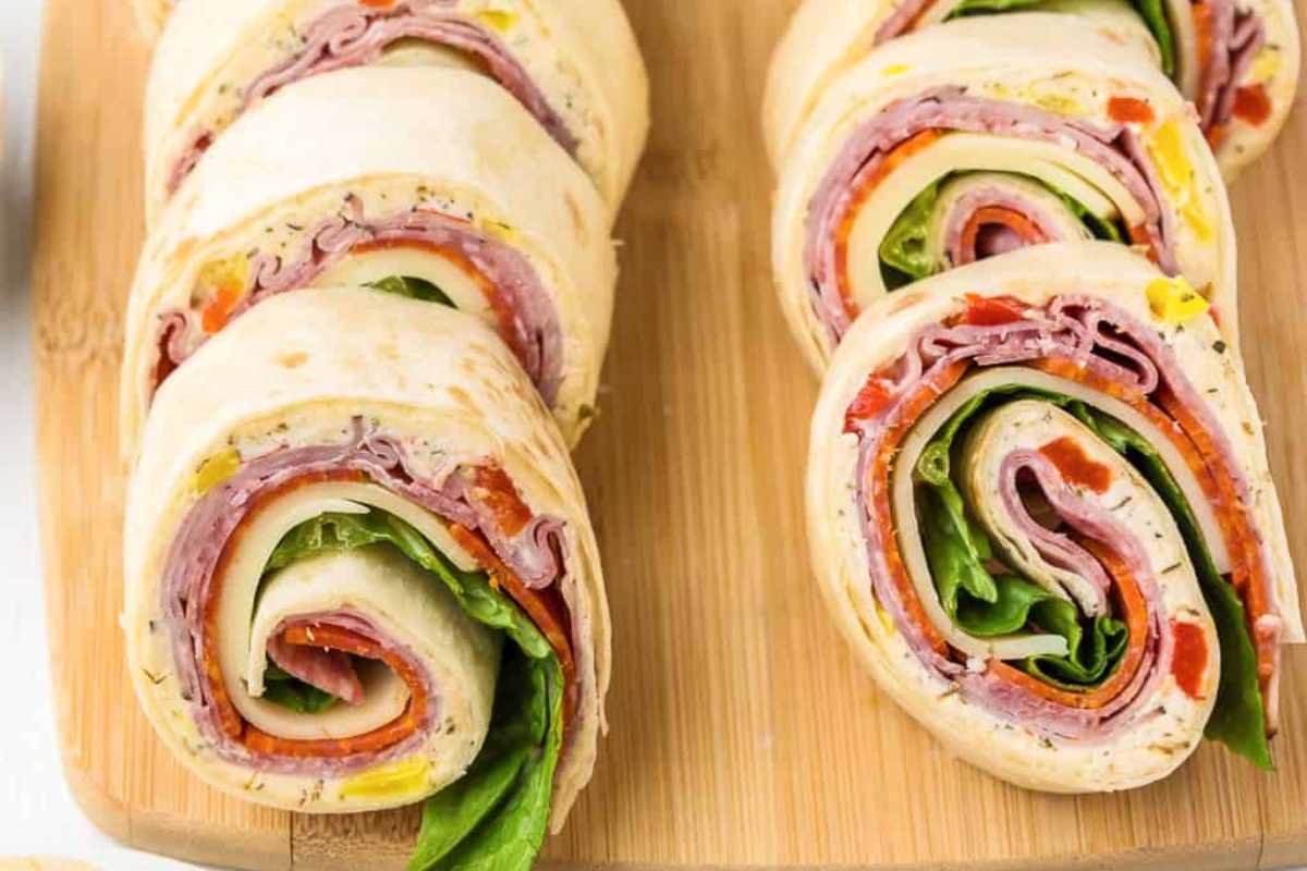 Easy Italian Pinwheels. 