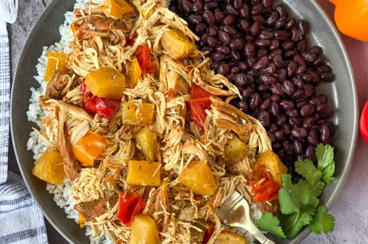Easy Slow Cooker Caribbean Jerk Chicken