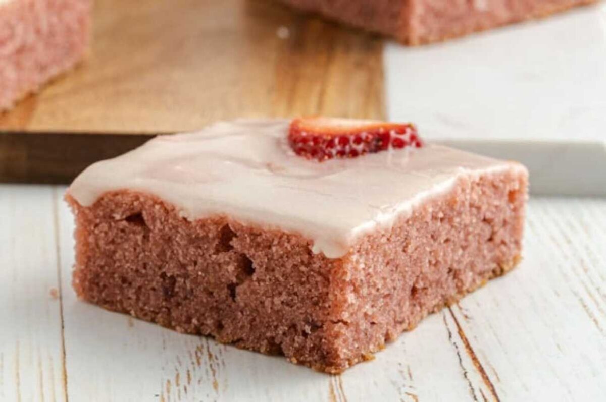 Easy Strawberry Brownies From Scratch.