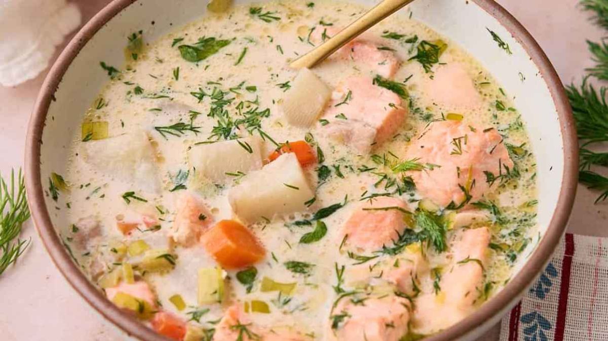 Finnish Salmon Soup. 