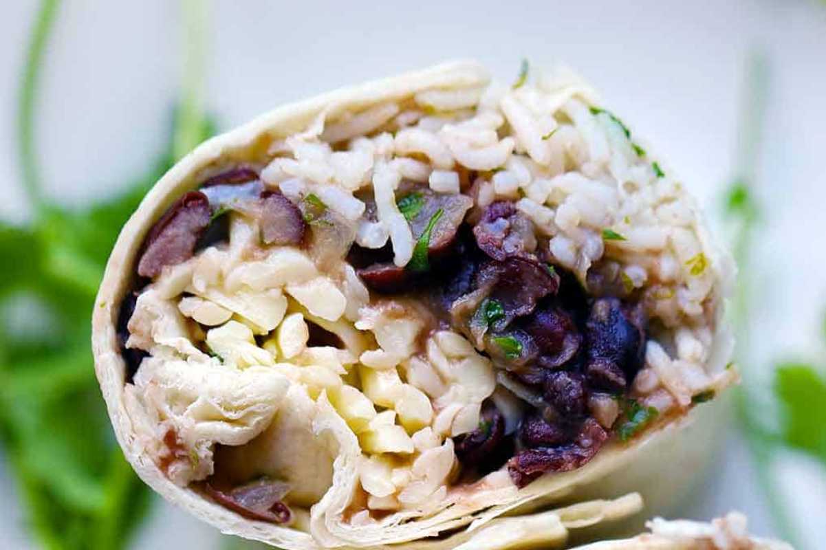 Freezer Burritos With Beans, Rice, And Cheese. 