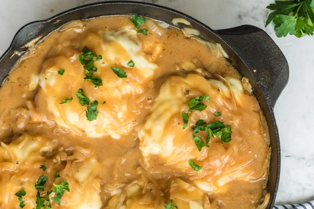 French Onion Chicken Bake. 