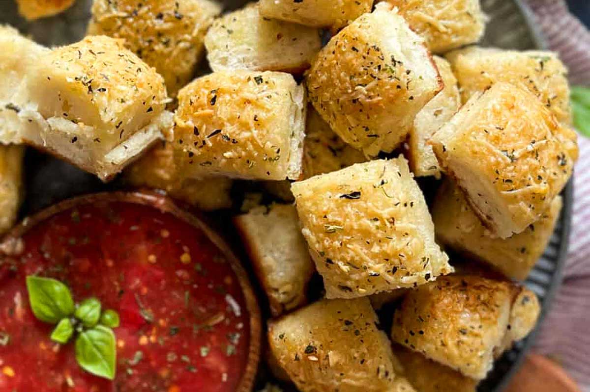 Garlic Parmesan Bread Bites
