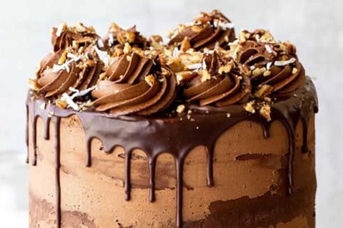 German Chocolate Cake Recipe (With How To Video). 