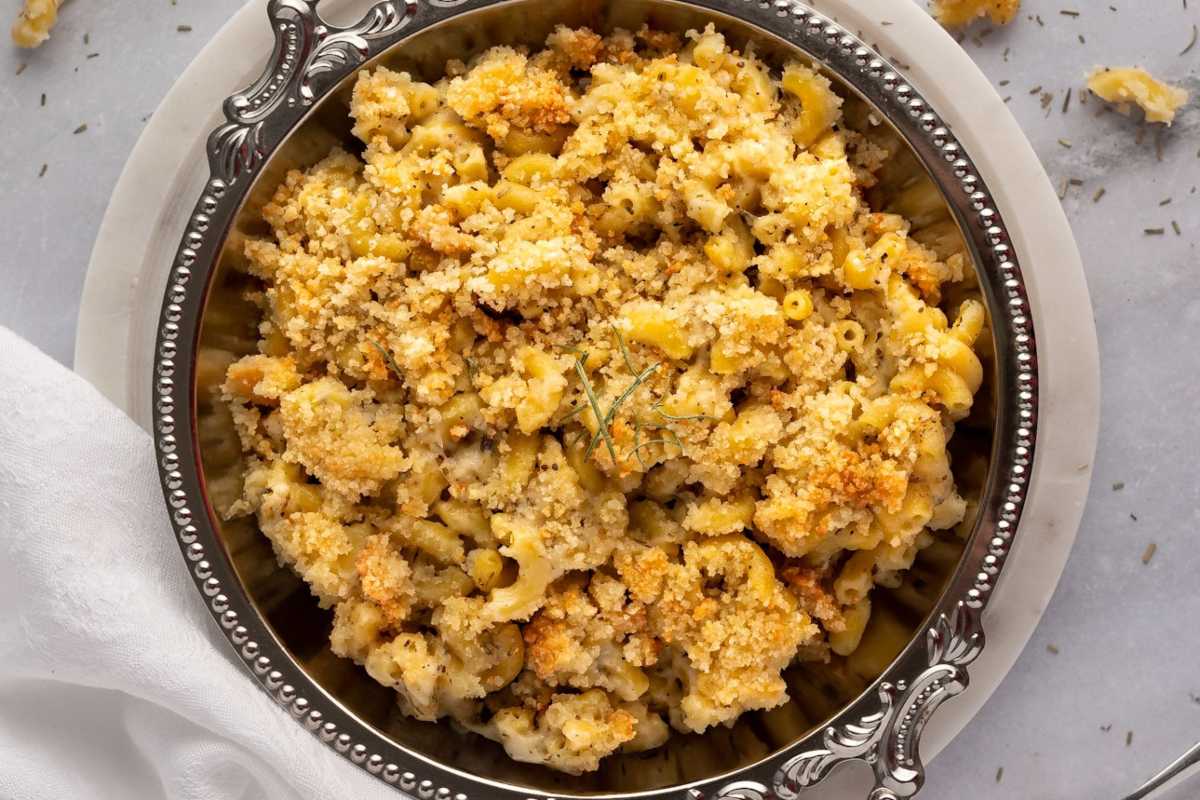 Goat Cheese Mac And Cheese. 
