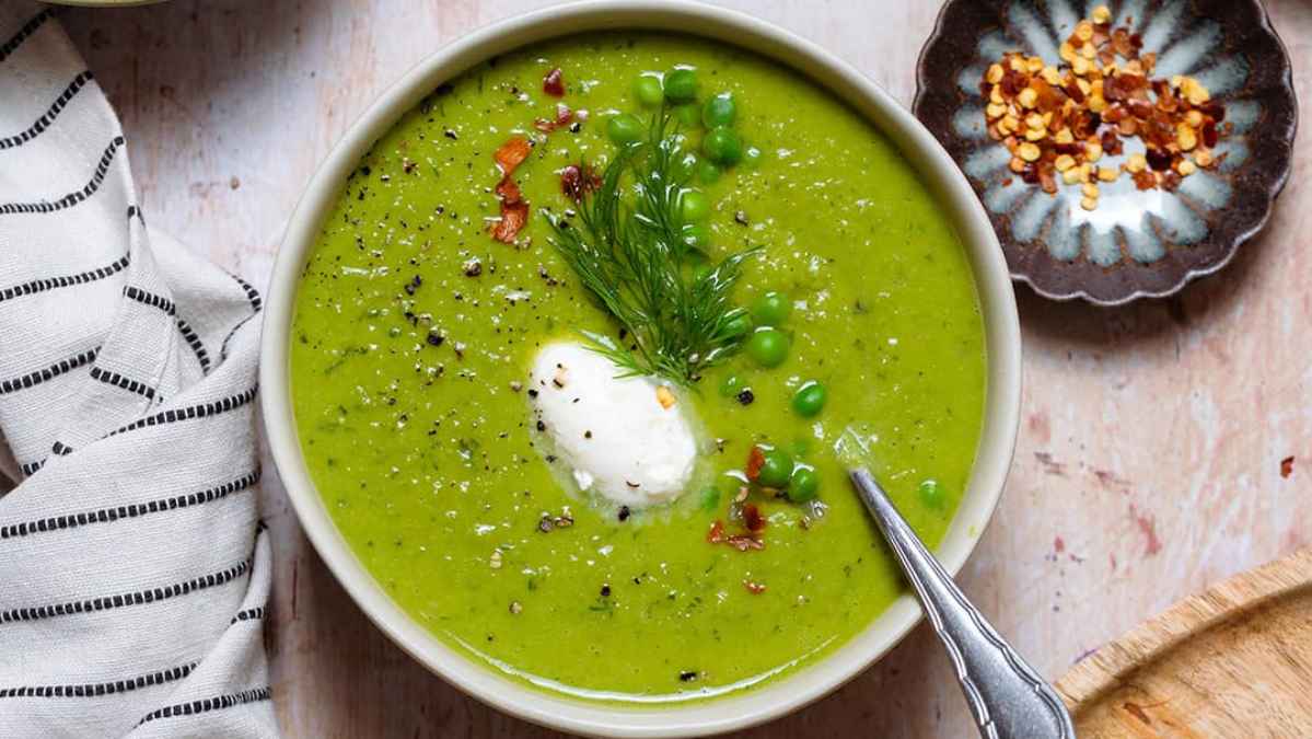 Green Pea Soup. 
