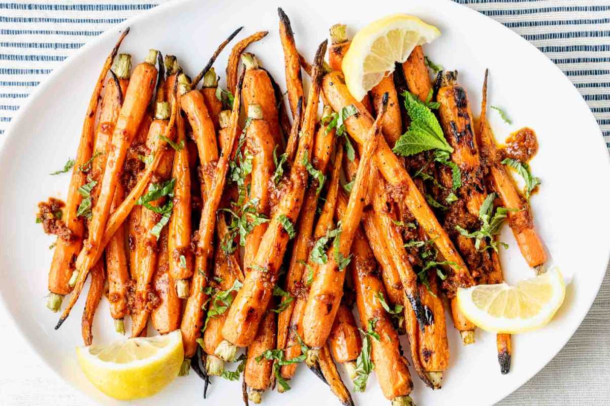 Grilled Carrots. 