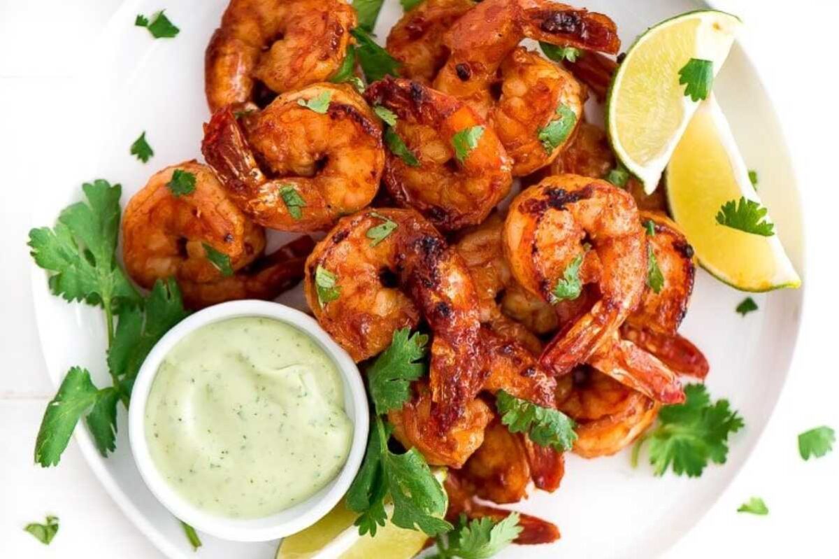 Grilled Cilantro Lime Shrimp.