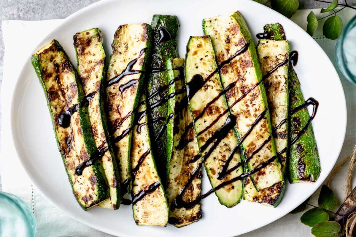 Grilled Zucchini. 