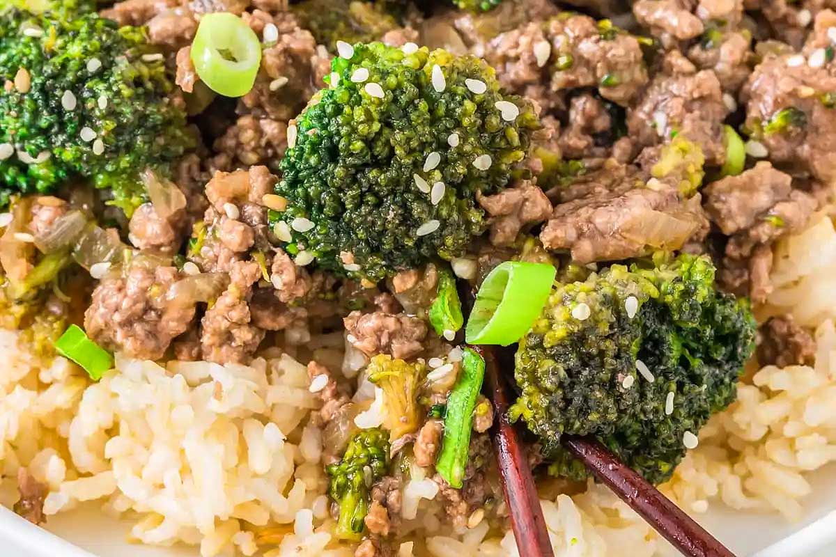 Ground Beef and Broccoli