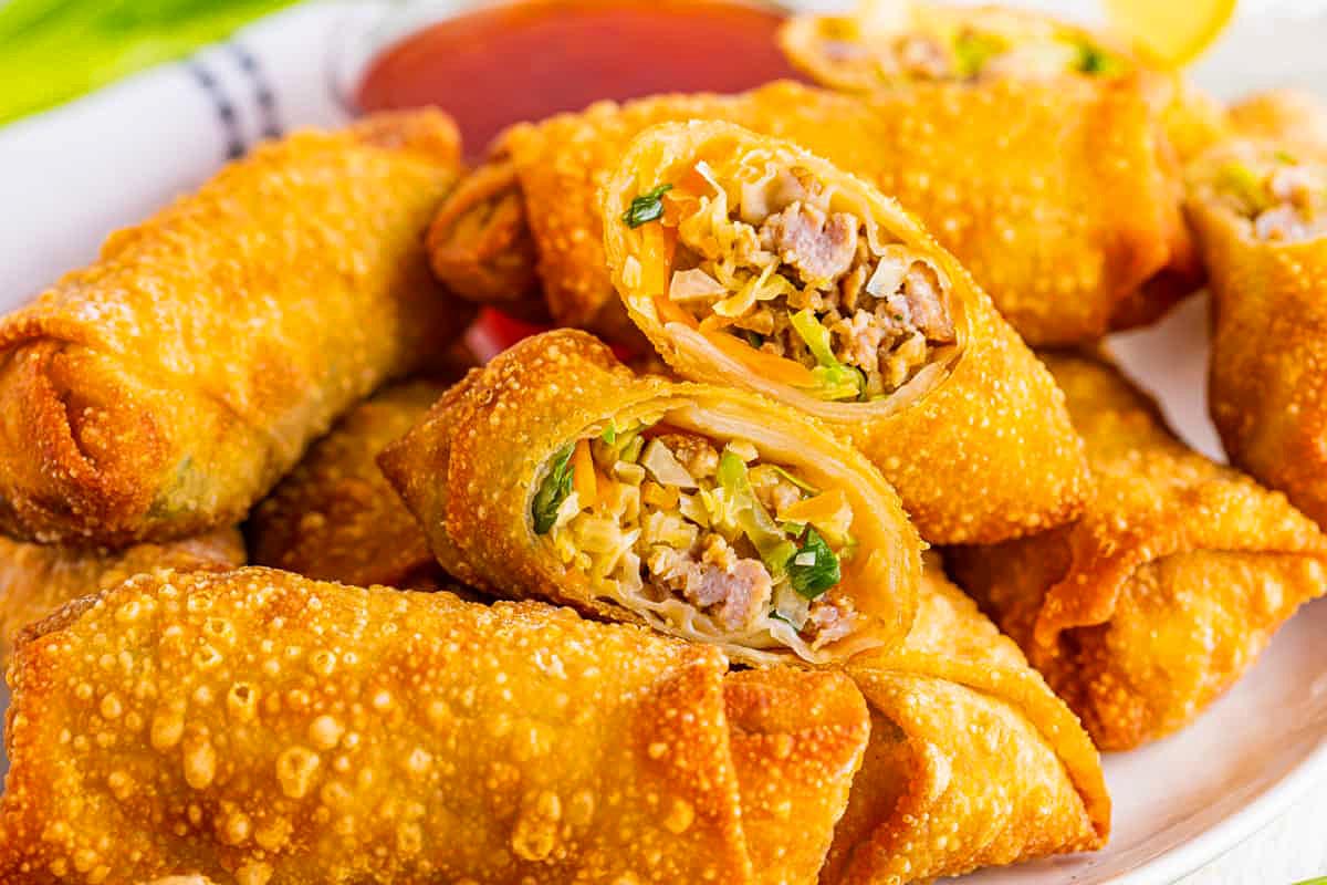 Ground Pork Egg Rolls.