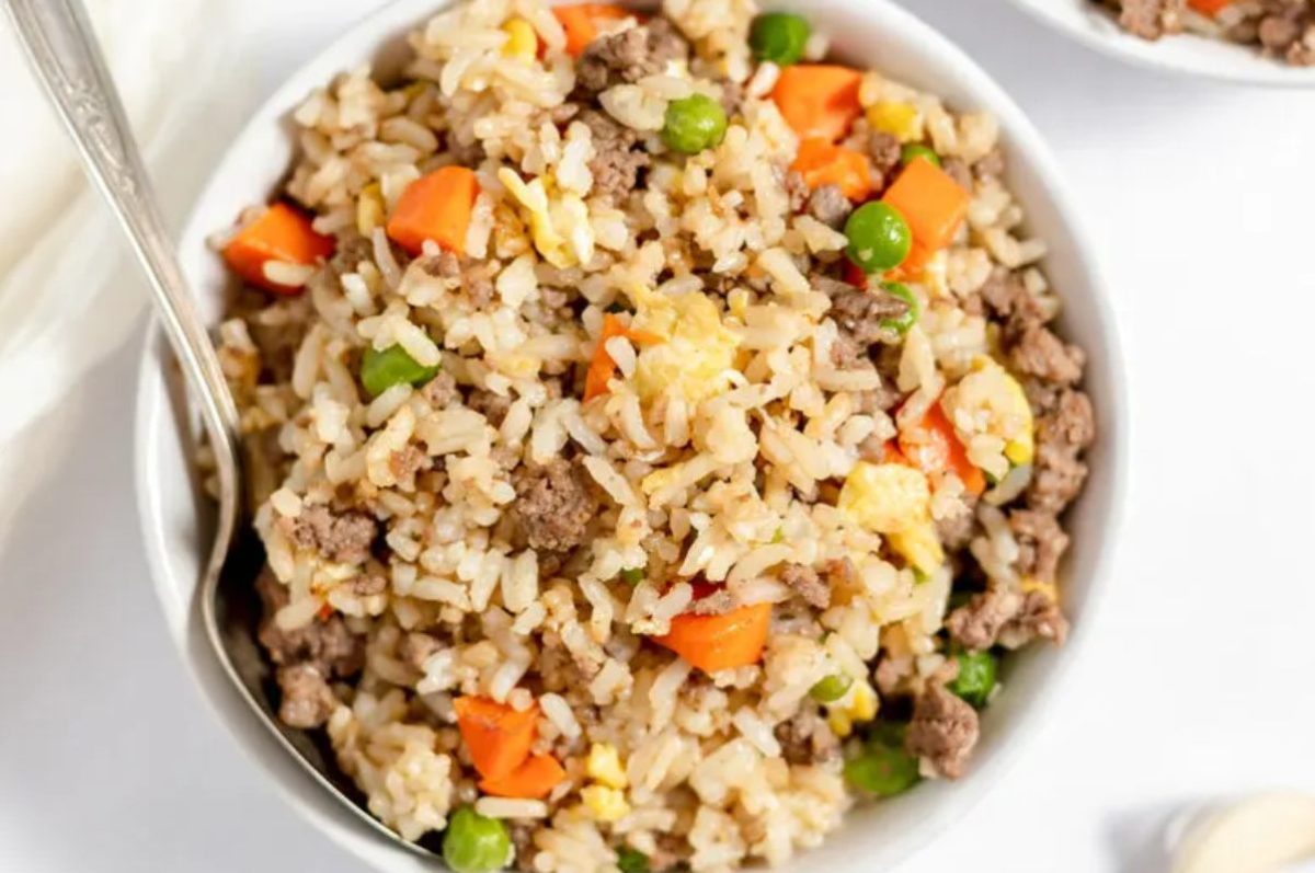 Ground Beef Fried Rice