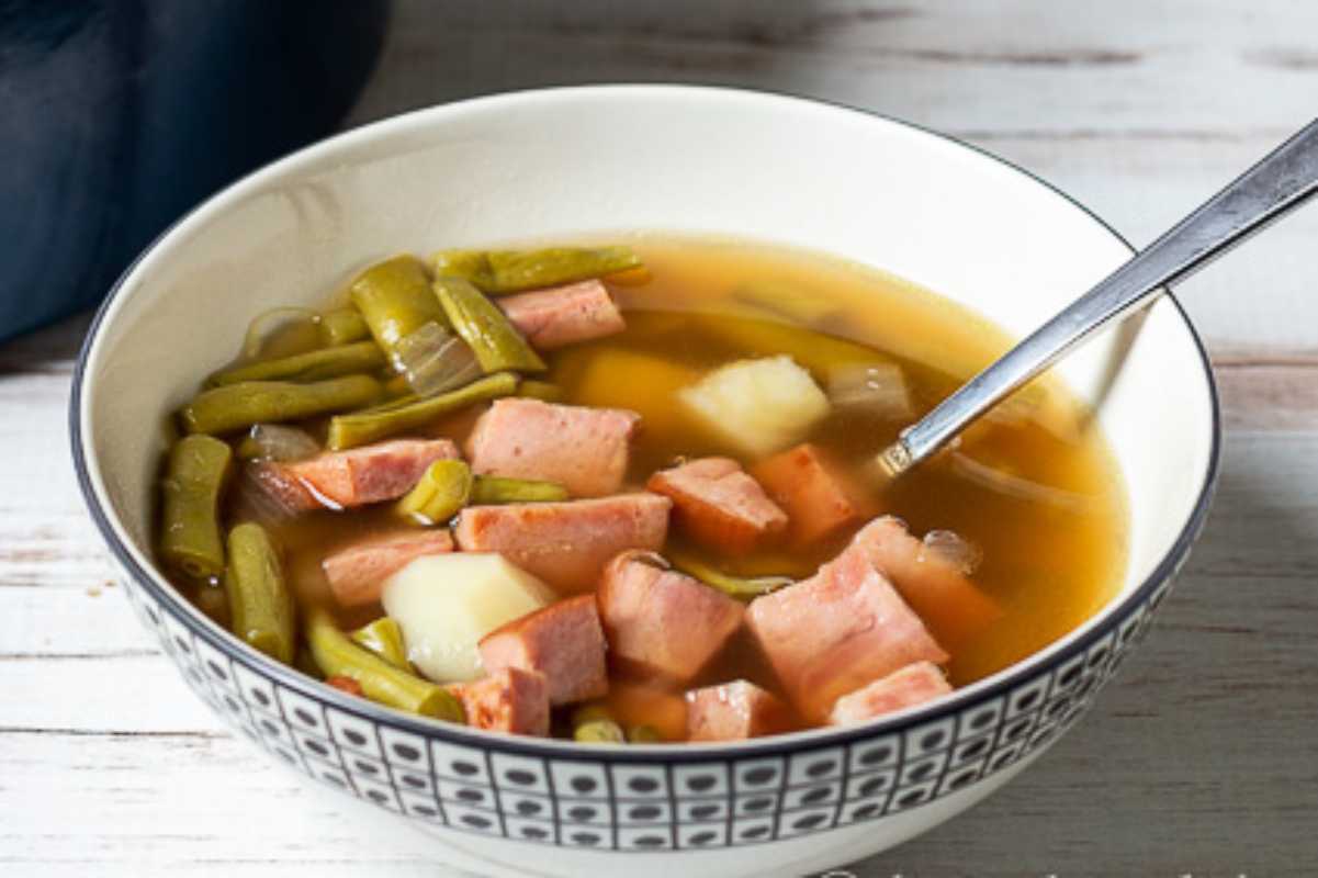 Ham And Green Bean Soup.