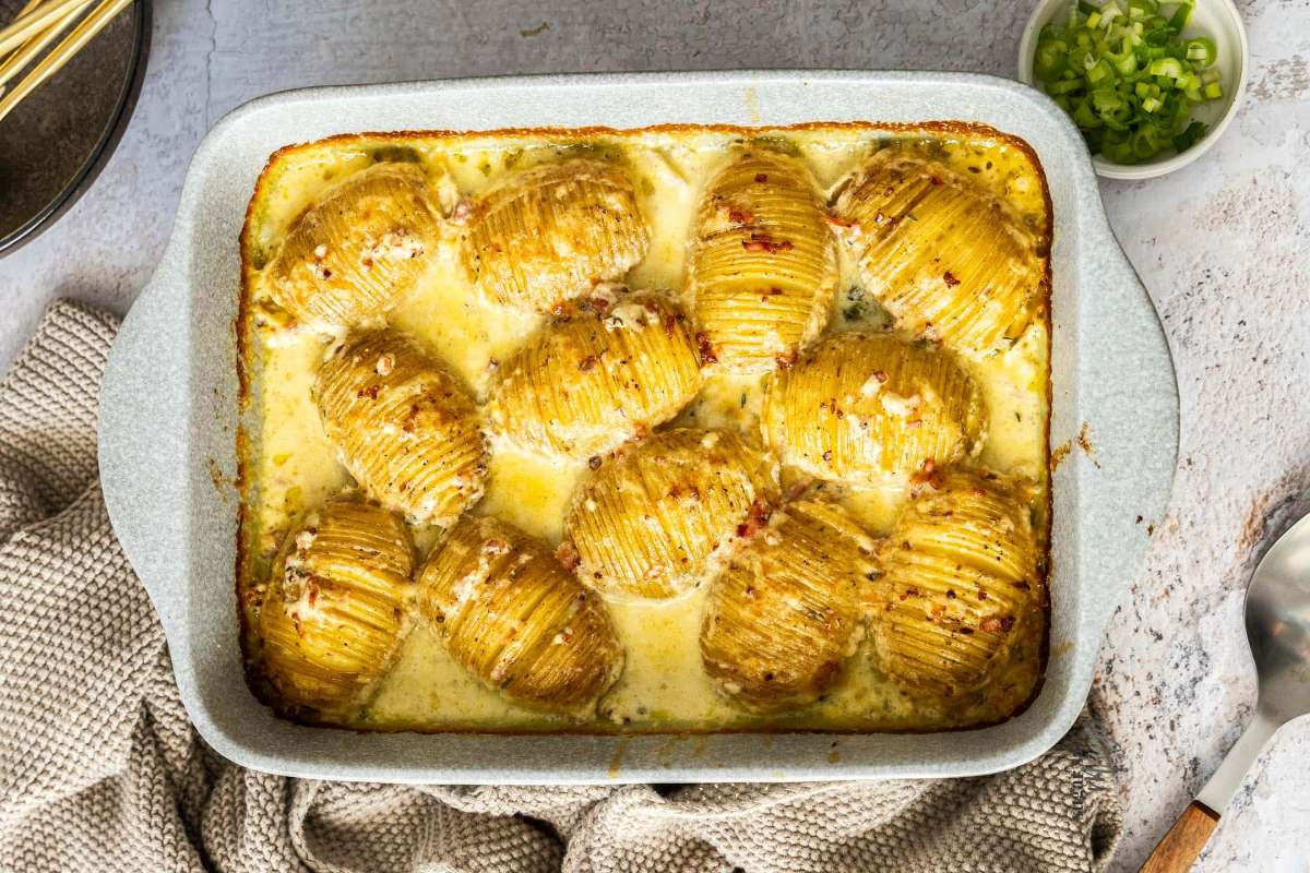 Hasselback Potato Gratin.