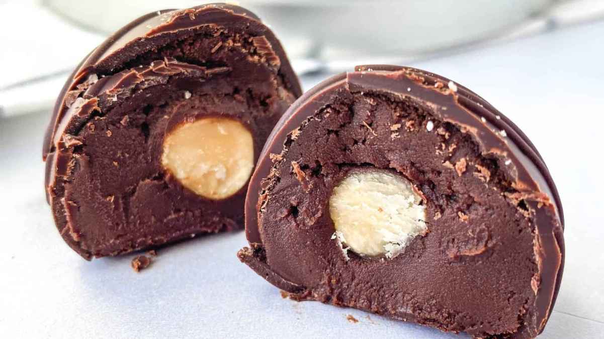 Hazelnut Espresso Truffles. 