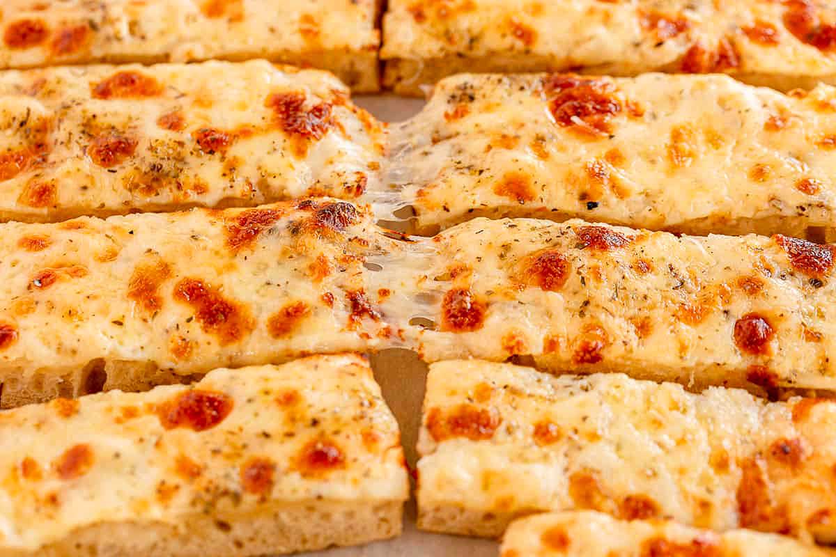 Homemade Cheesy Breadsticks