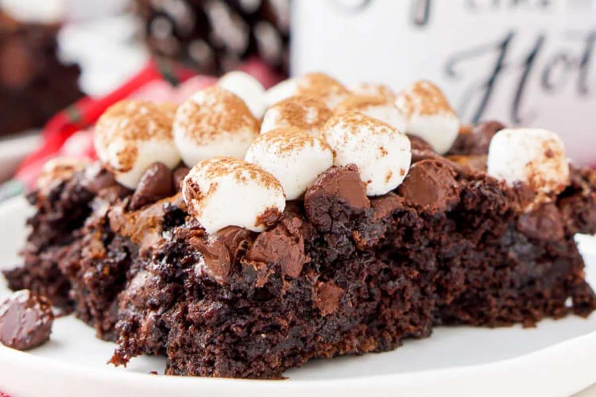 Hot Chocolate Dump Cake