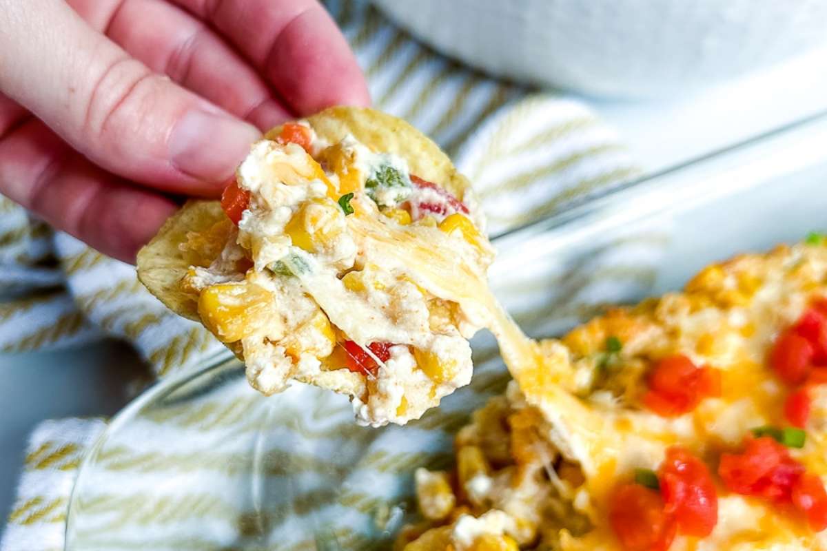 Hot Cream Cheese Corn Dip.