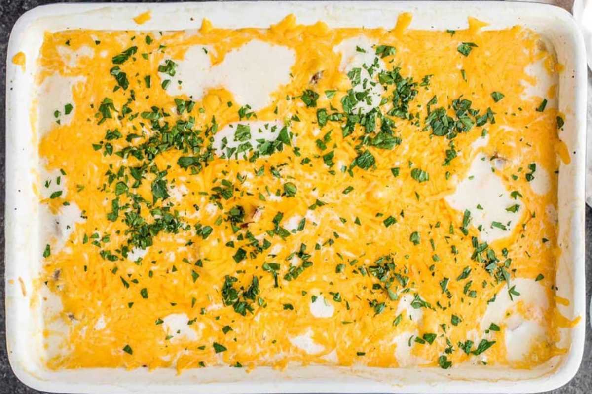 Italian Sausage And Potato Casserole. 