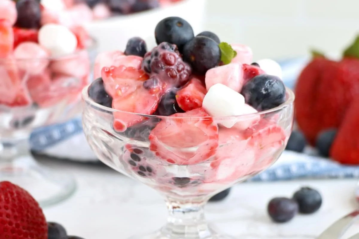 July 4 Fruit Salad. 