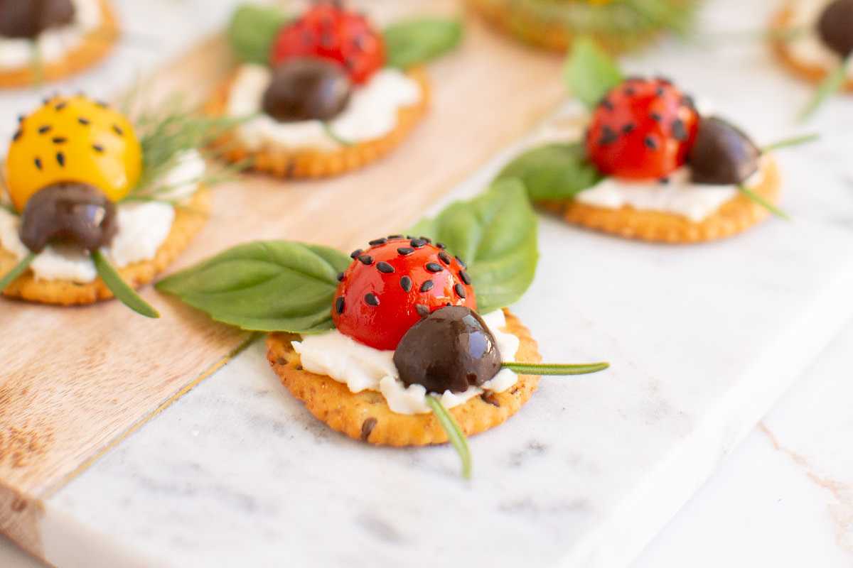 Ladybug Appetizer. 