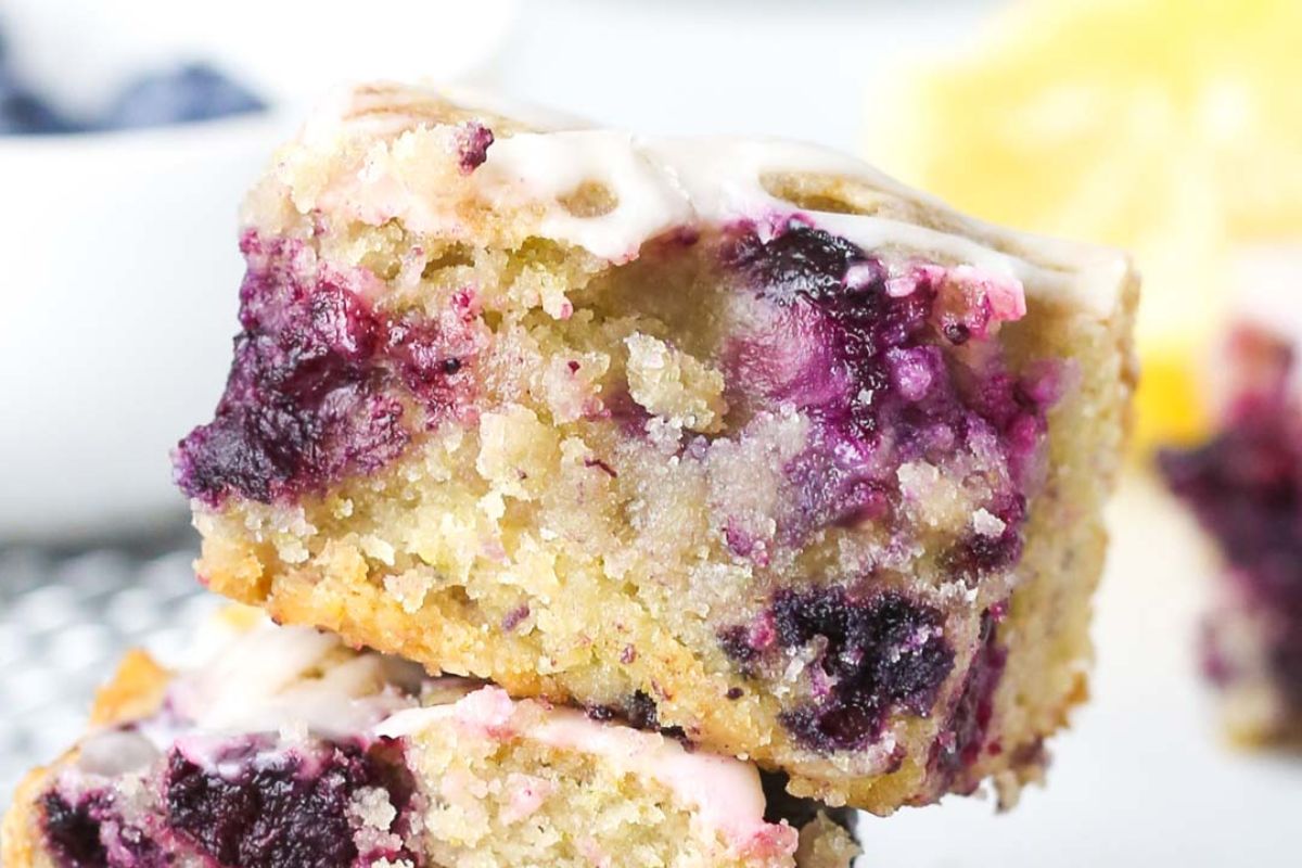 Lemon Blueberry Blondies