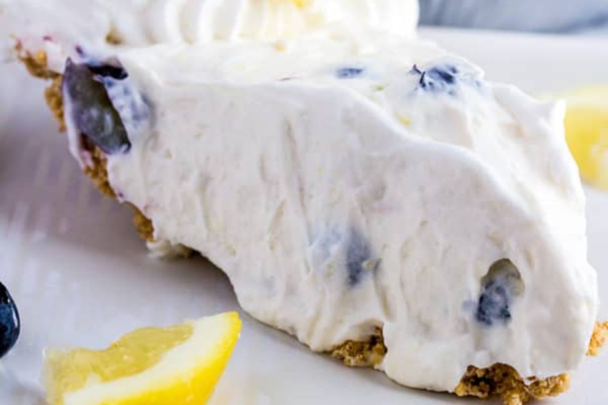 Lemon Blueberry Cream Pie