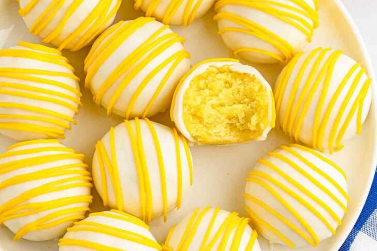 Lemon Cake Balls. 