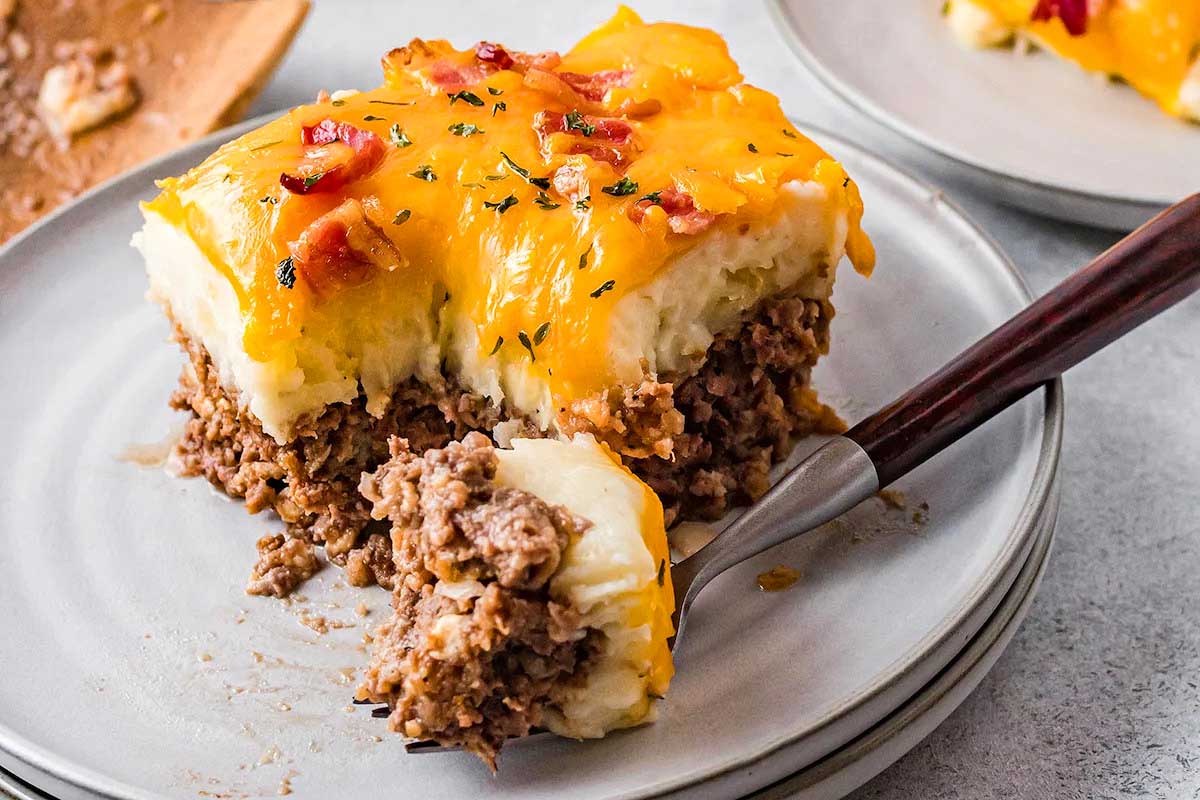 Loaded Potato and Meatloaf Casserole 11