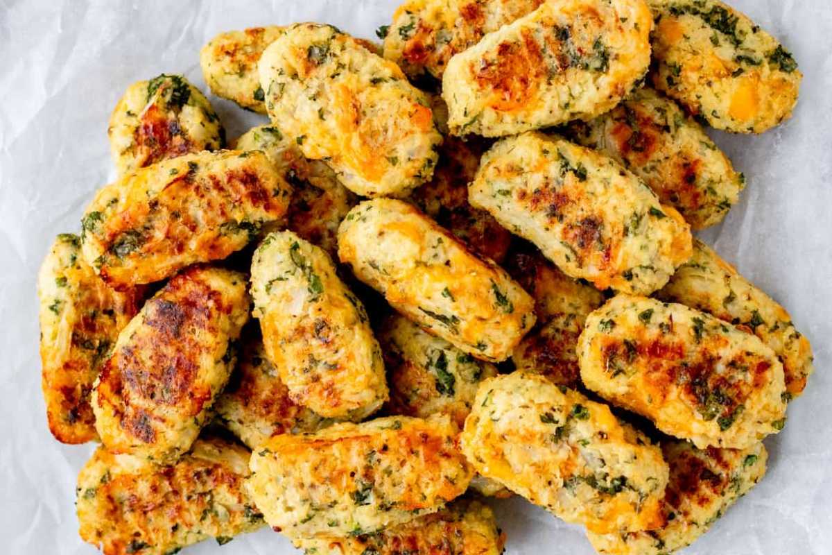 Loaded Cauliflower Tots {Low Carb, Gluten-free}. 