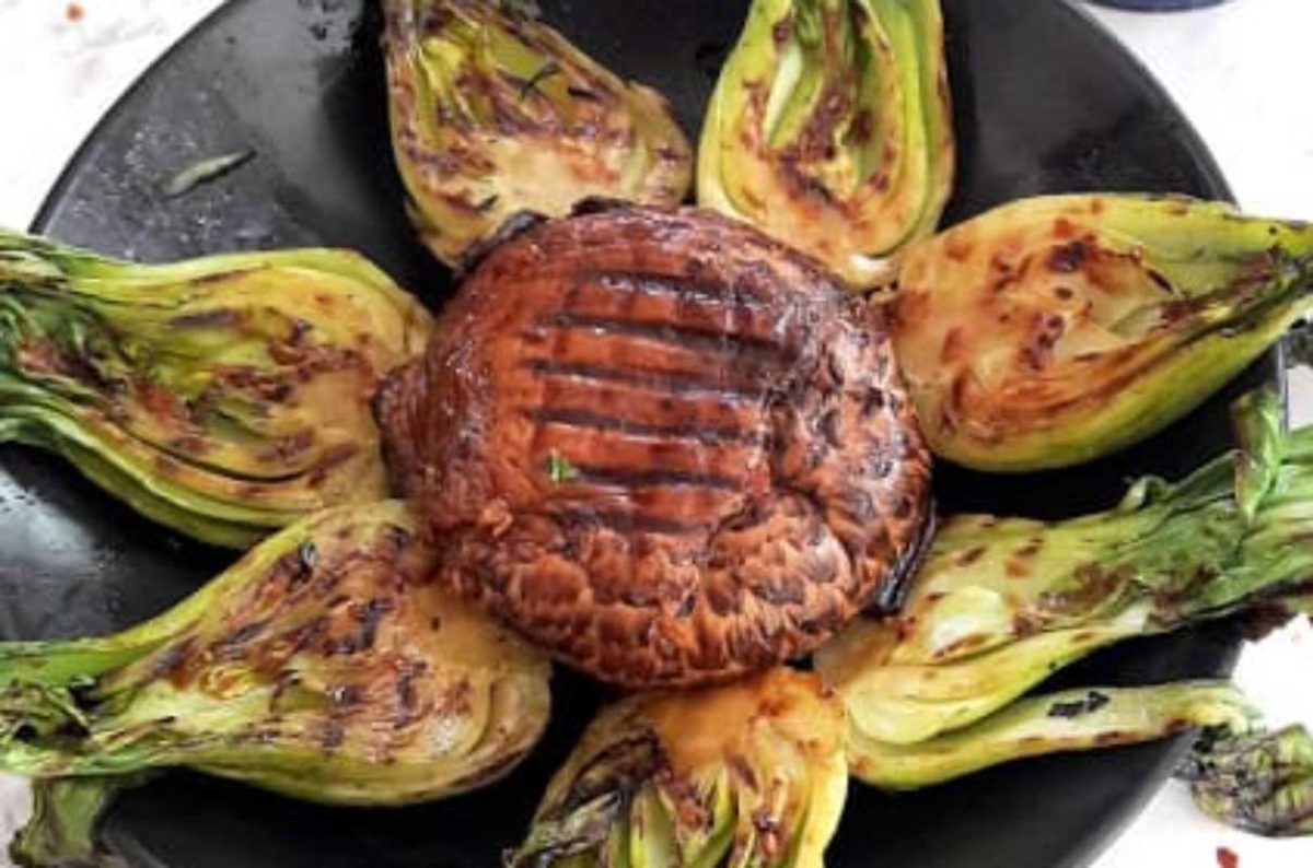 Miso Glazed Grilled Veggies. 