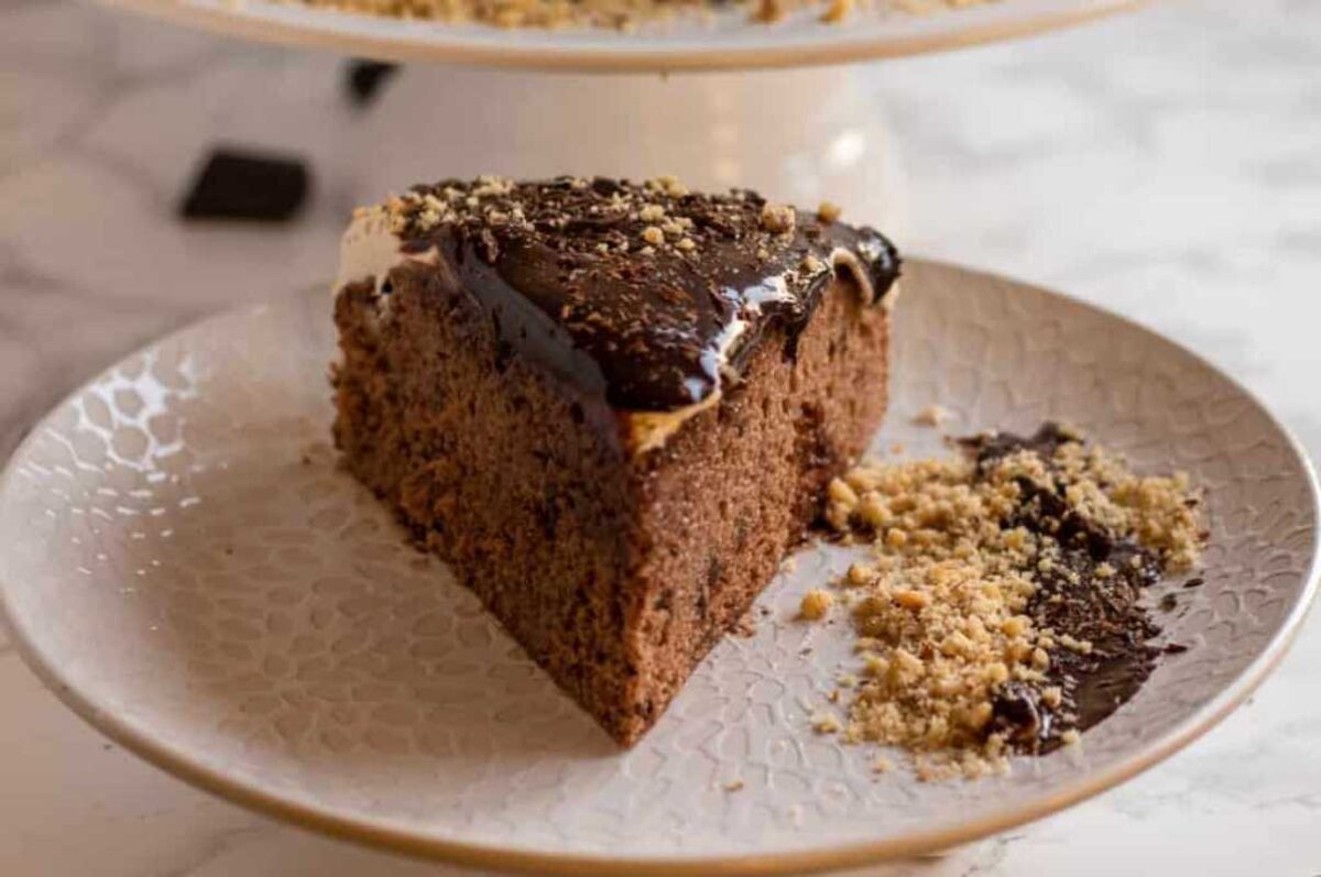 Moist Chocolate Cream Cake.