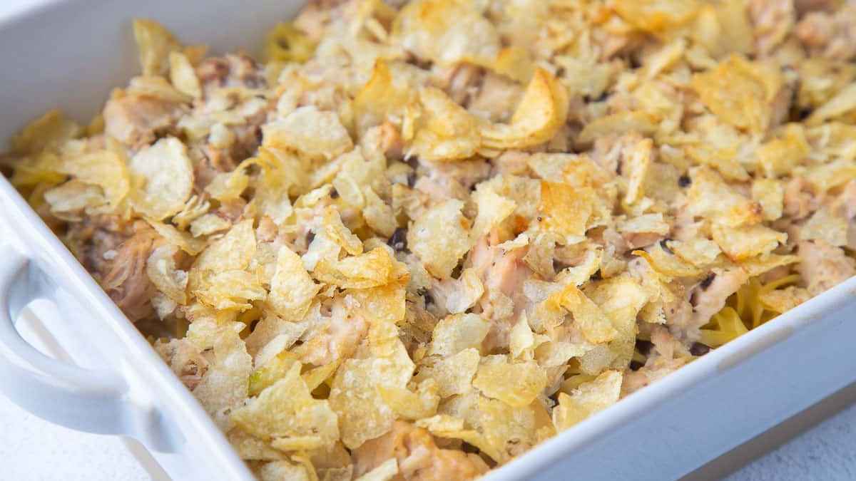 Old Fashioned Tuna Noodle Casserole.