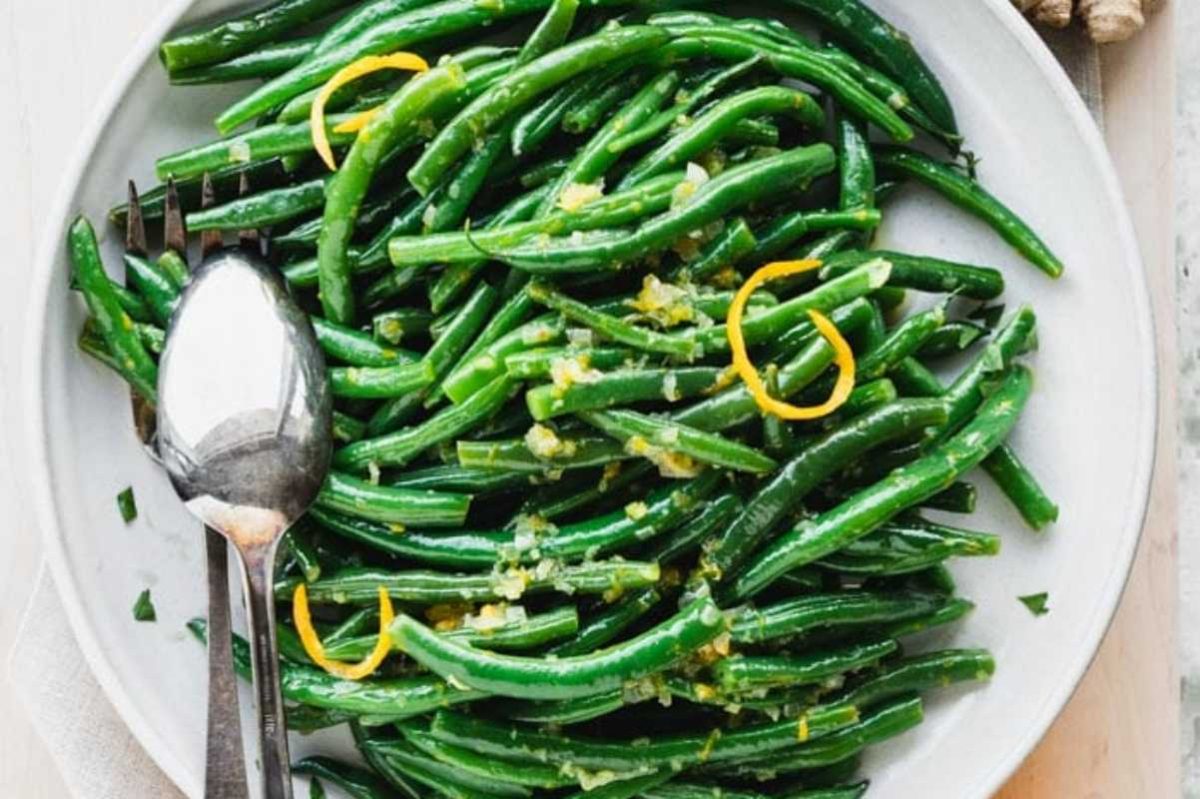 Orange Ginger Green Beans. 