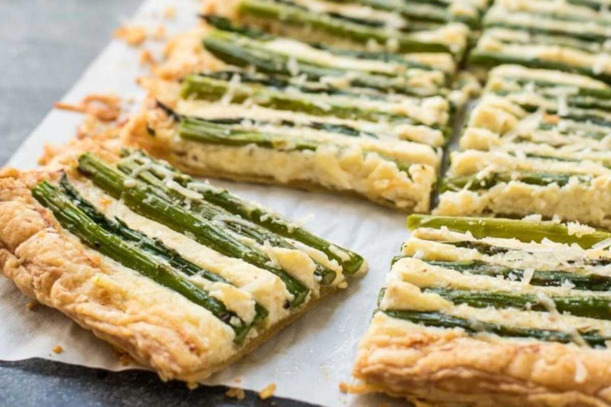 Parmesan Asparagus Tart.