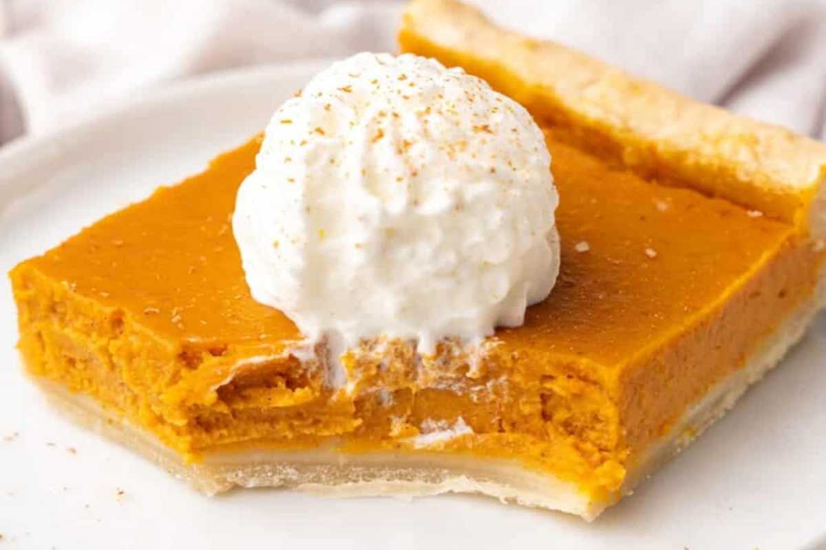 Perfect Pumpkin Slab Pie.
