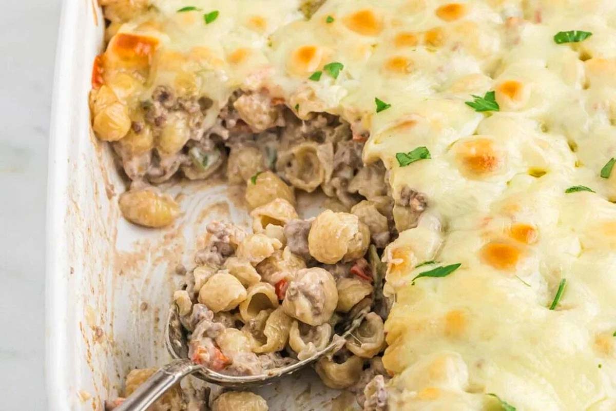 Philly Cheesesteak Pasta