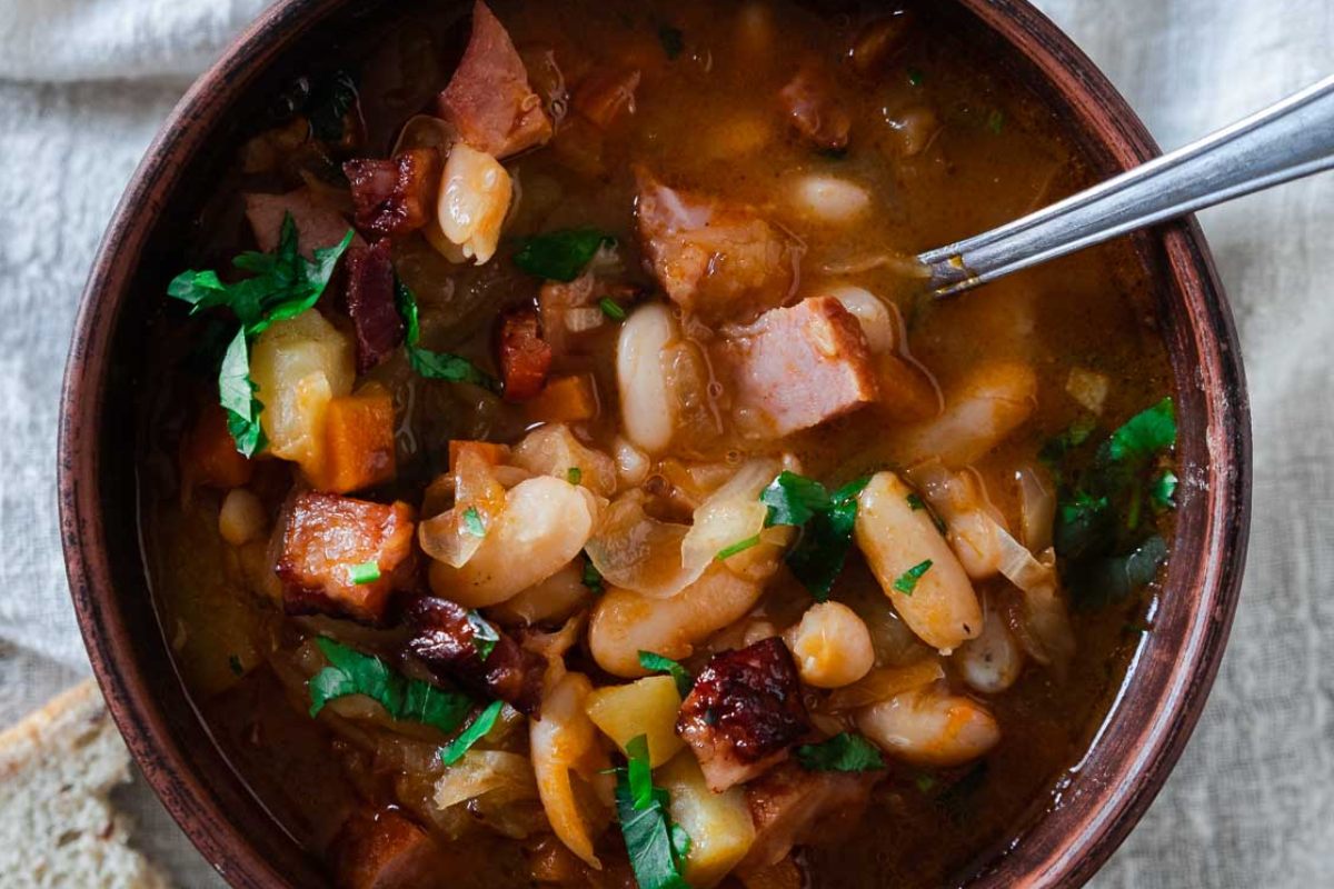 Pork Bean Sauerkraut Soup Istrian Jota