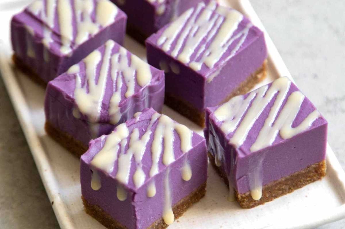 Purple Sweet Potato Pie Bars.