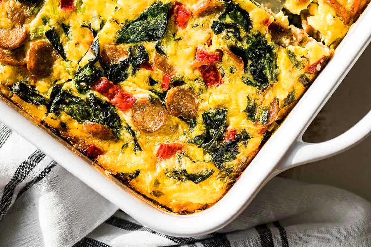 Sausage Hash Brown Breakfast Casserole