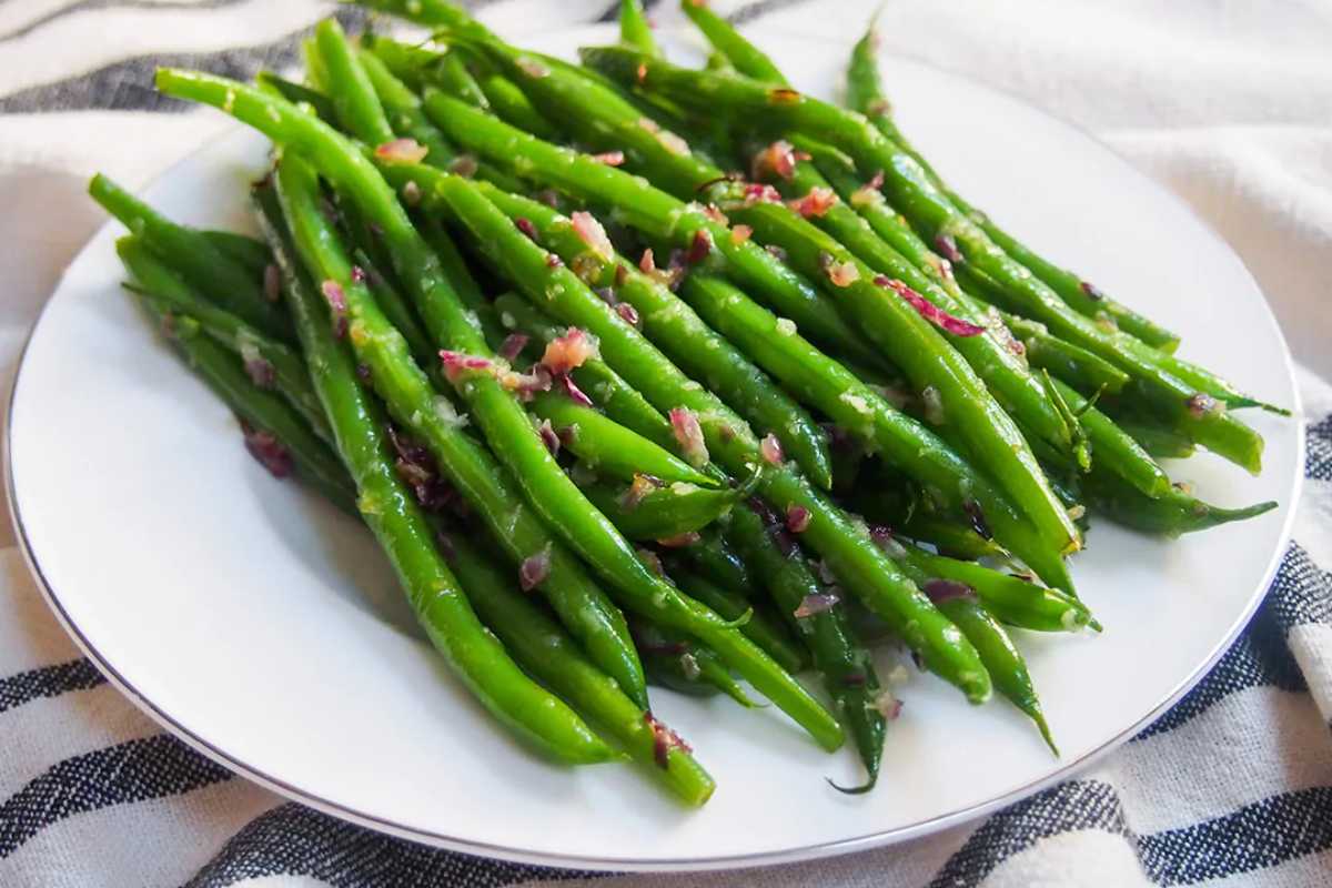 Sautéed French Green Beans. 