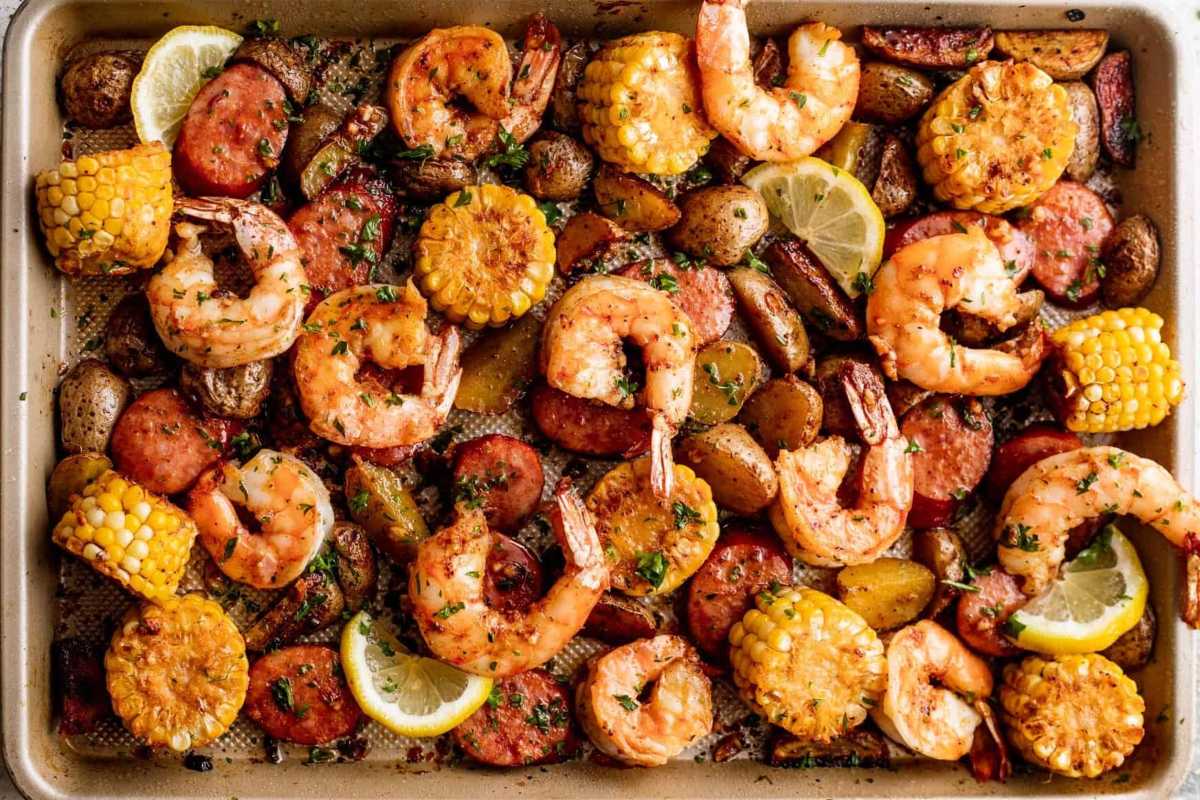 Sheet Pan Shrimp Boil. 