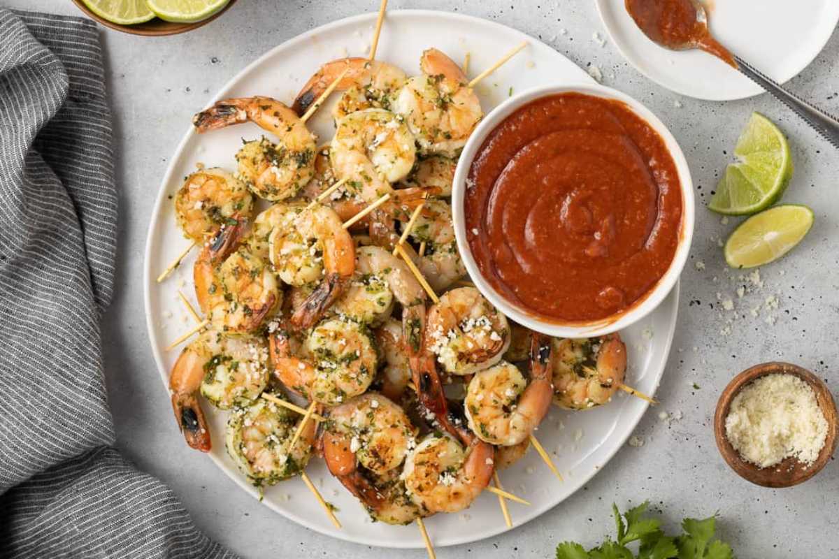 Shrimp Skewers (Grill or Stovetop).