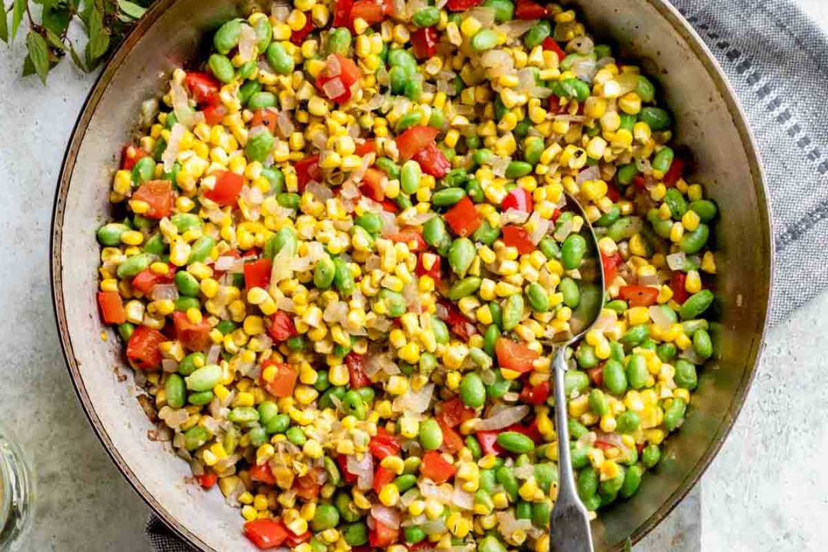 Simple Corn Succotash.