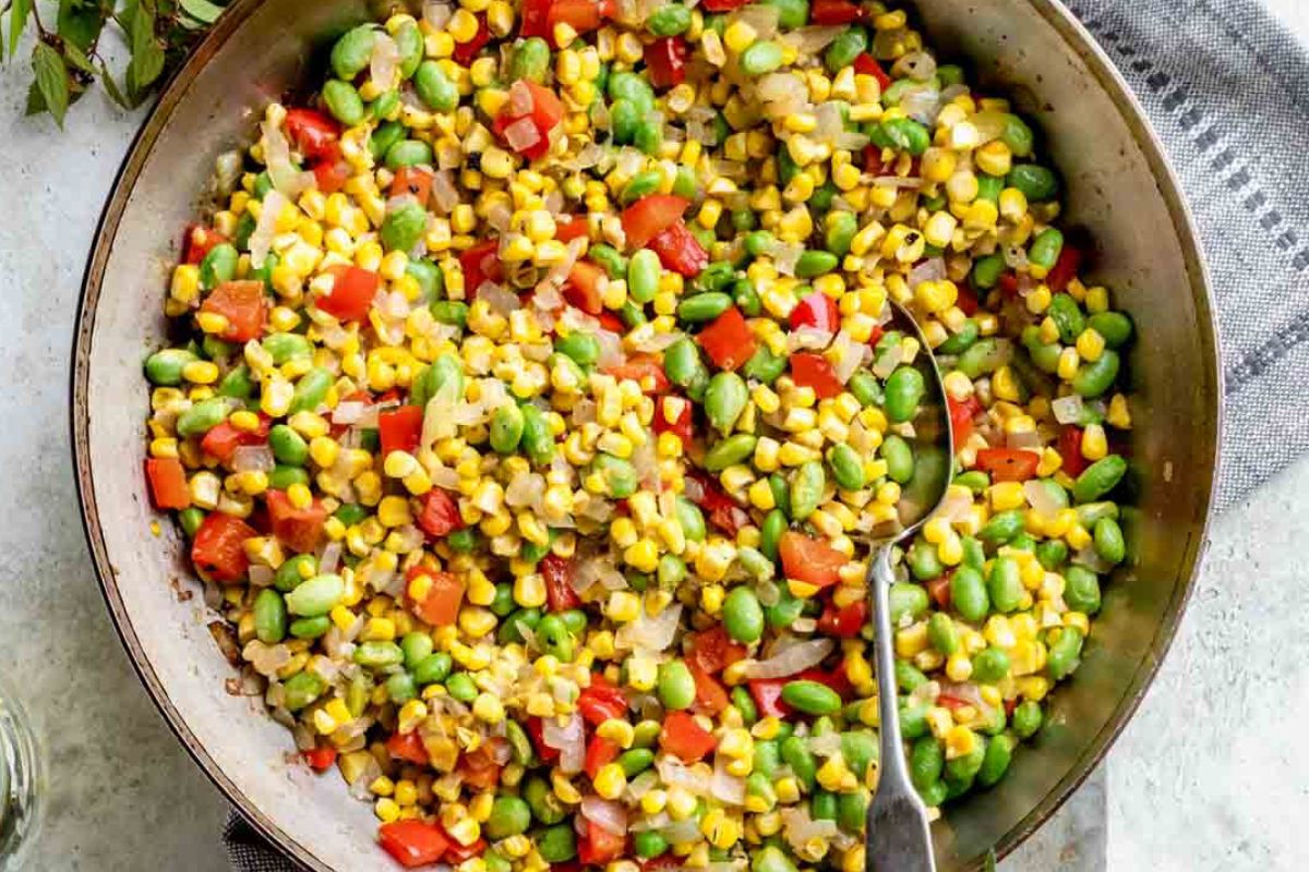 Simple Corn Succotash. 