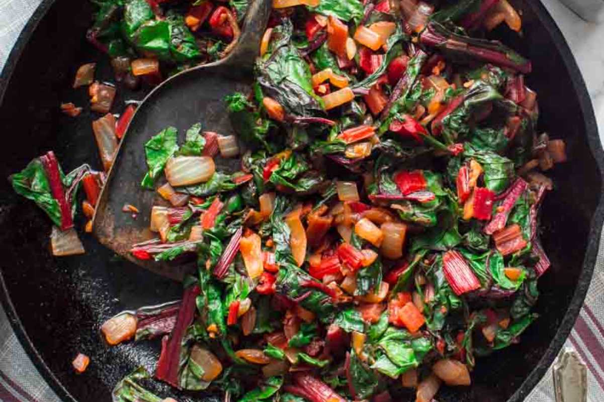 Simple Sautéed Swiss Chard. 