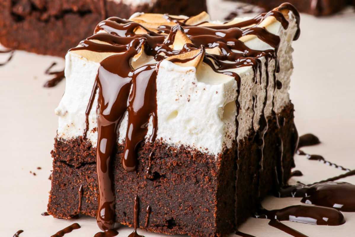 Sky High Gluten Free Marshmallow Brownies.
