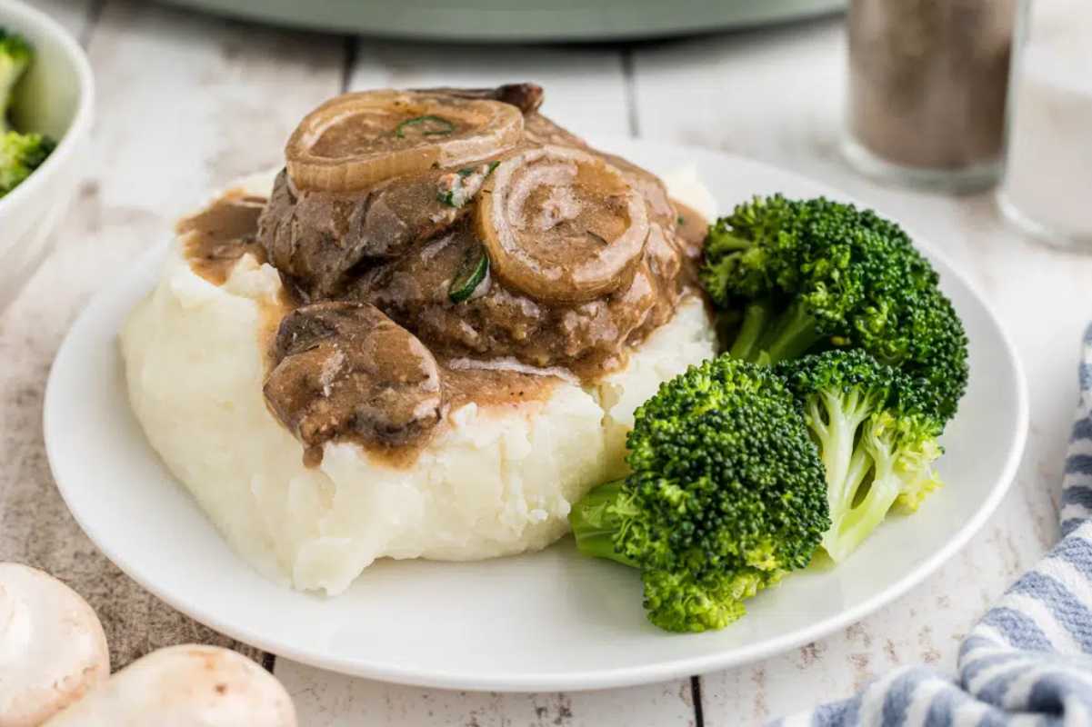 Slow Cooker Salisbury Steak. 